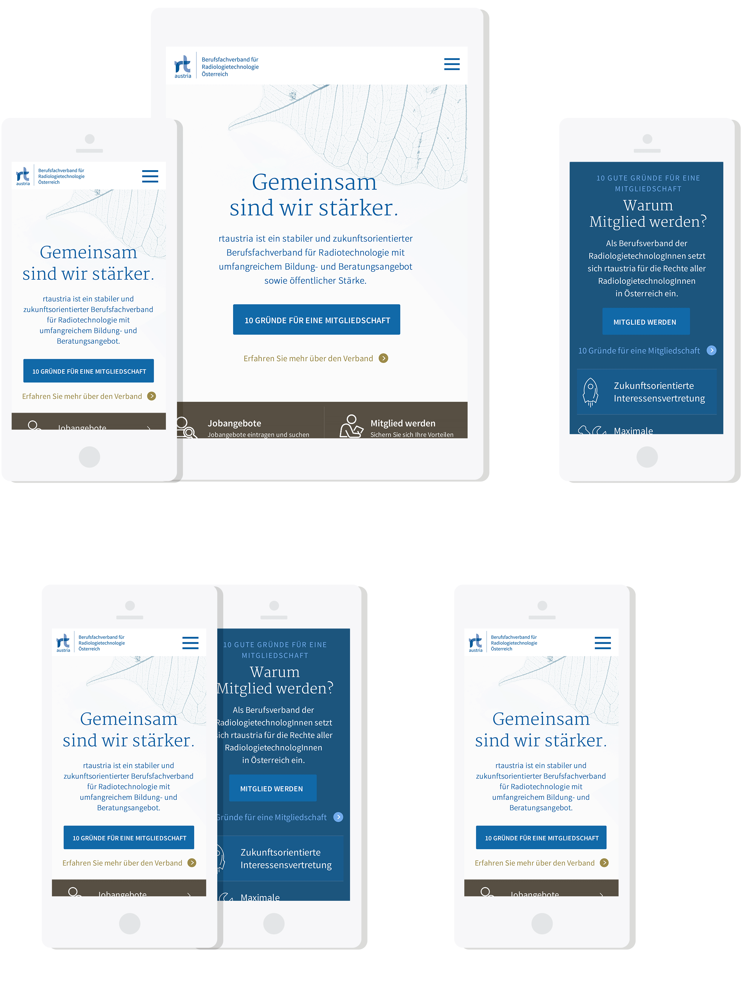 Website von rtaustria auf unterschiedlichen Devices