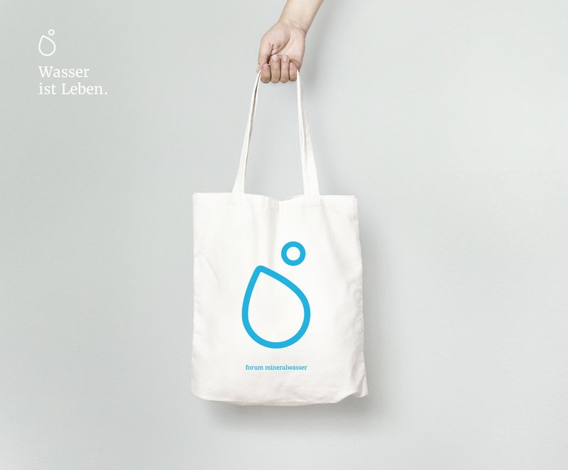 Tragetasche mit Logo Forum Mineralwasser