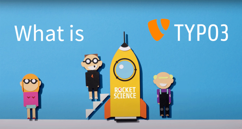 Rocket and three people: What is TYPO3?